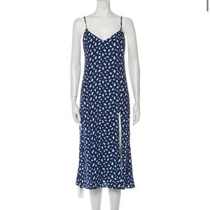 NWT Reformation blue and white slip dress sz 10